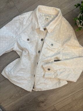 Vintage 90s Cottagecore Floral Embroidered spring jacket